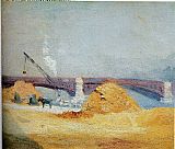 Edward Hopper Pont du Carrousel in the Fog painting